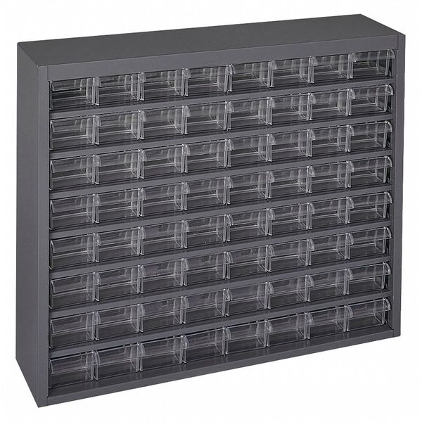Drawer Bin Cabinet with Plastic, 25-7/8 in W