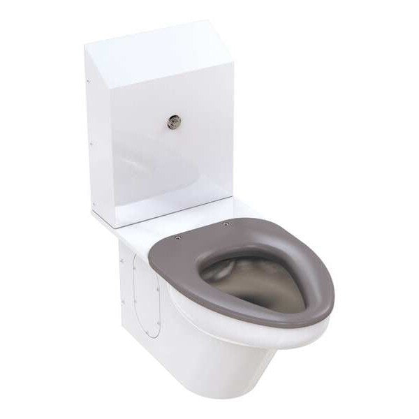 Ligature Resistant Toilet, 1.6 gpf, Floor Mount, Elongated, White