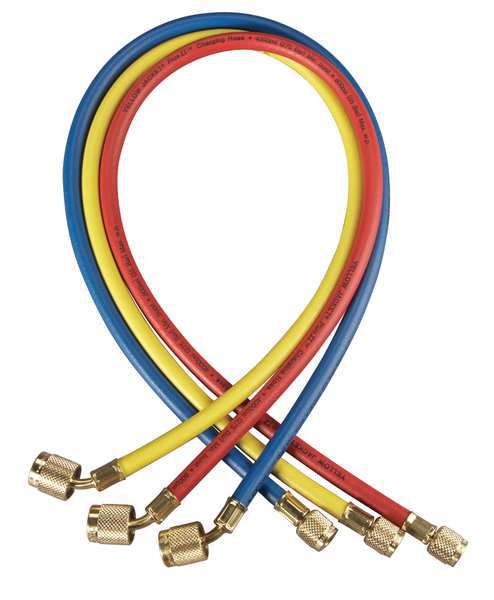 Manifold Hose Set, 48 In, Red, Yellow, Blue