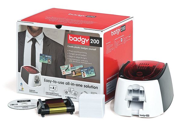ID Card Printer, 30 mil, 7-7/8 in. W
