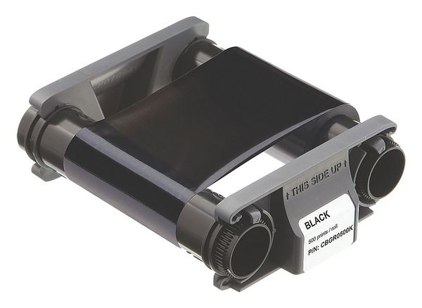 ID Card Printer Ribbon, Black, 8 in. H