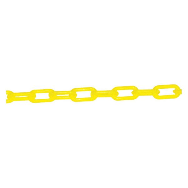Plastic Chain, 1-1/2in x 500ft L, Yellow