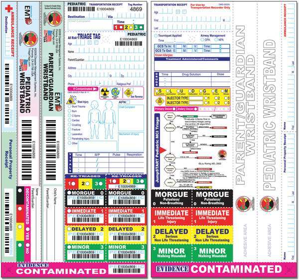 Dual Wristband Pediatric Tag, PK50