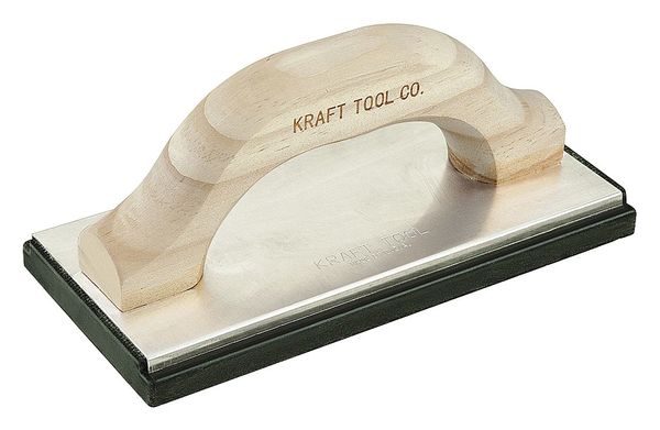 Molded Rubber Float, 10inx4in, Wood Handle
