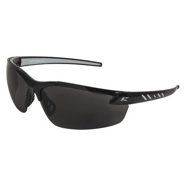 Safety Glasses, Wraparound Smoke Polycarbonate Lens, Anti-Fog, Scratch-Resistant