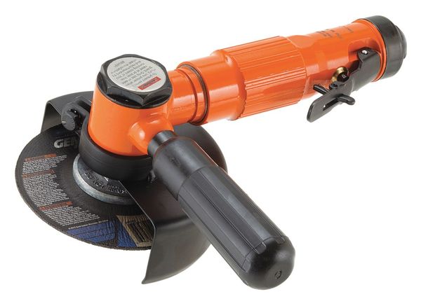 Angle Angle Grinder, 1/4 in NPT Female Air Inlet, Heavy Duty, 13,500 RPM, 0.6 hp