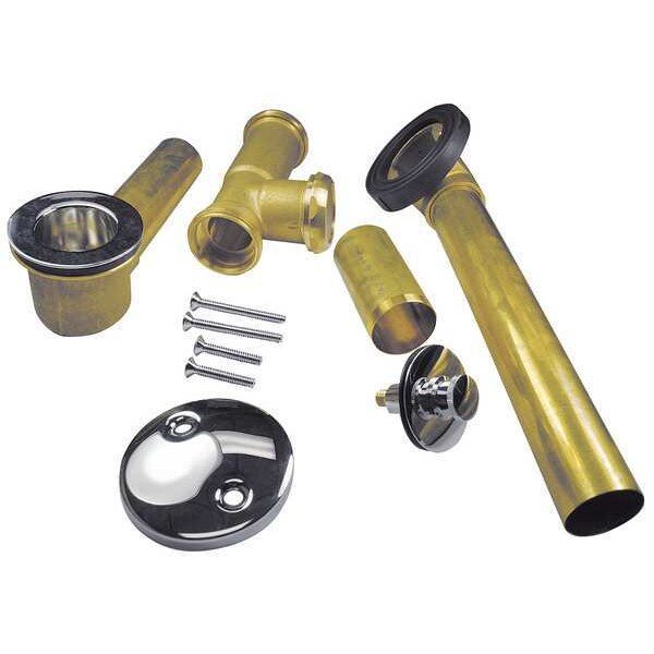 Bath Waste & Overflow, Standard Length with Push eN Lift Stopper