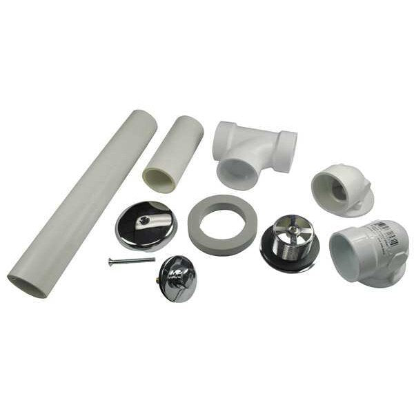 Bath Waste & Overflow, PVC with Push eN Lift Stopper