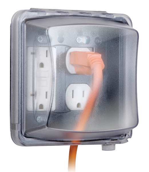 2 -Gang Vertical While In Use Weatherproof Cover, 5.5