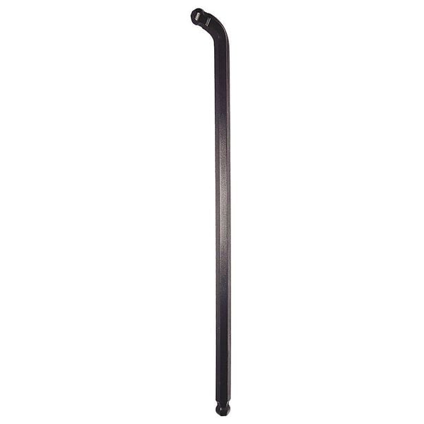Metric Plain Double-Ball-Hex Key, 4 mm Tip Size, 5 7/16 in Long, 3/8 in Short