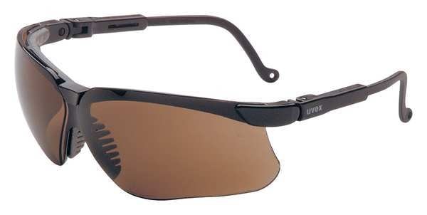 Safety Glasses, Wraparound Espresso Polycarbonate Lens