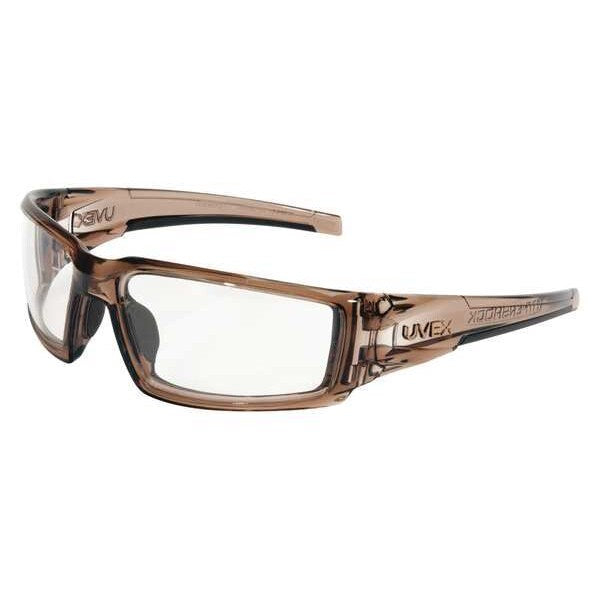 Safety Glasses, Wraparound Clear Polycarbonate Lens