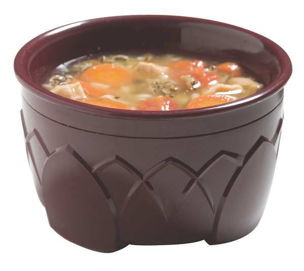 Insulated Bowl, 9 oz., Urethane Foam Cranberry PK48