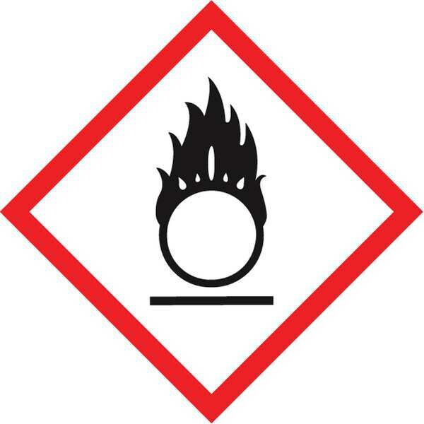 Label, Flaming Circle, 1x1In, Poly, 250 Roll