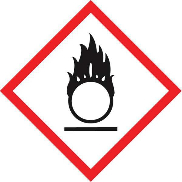 Label, Flaming Circle, 1x1In, 500 Roll