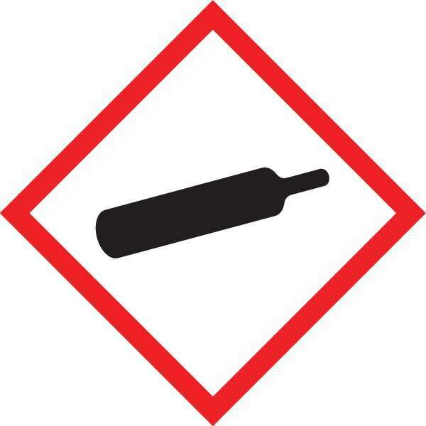 Label, Gas Cyl, 2x2 In, Ctd Paper, 500 Roll