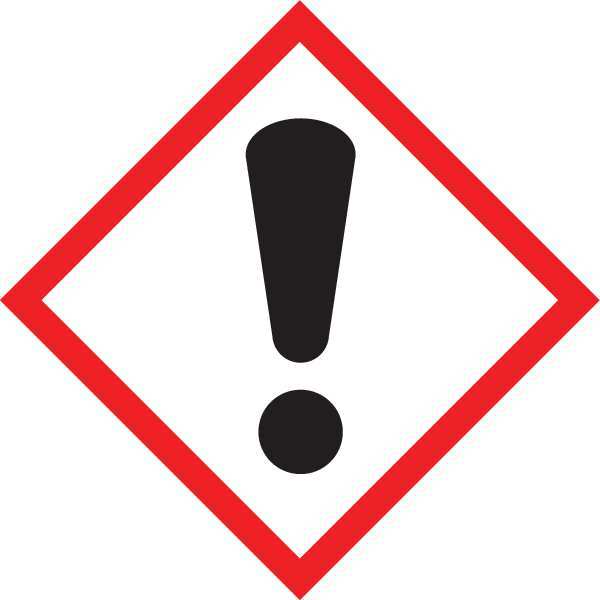 Label, Exclamation, 1x1In, CtdPaper, 500Roll