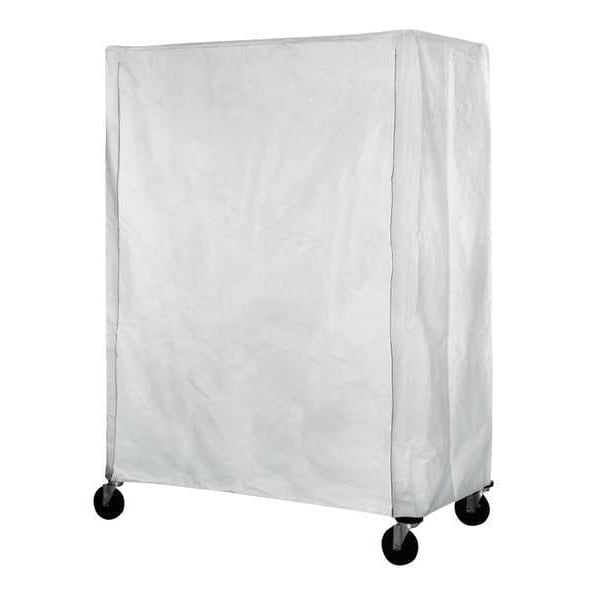 Cart Cover, 48x18x54, White, Polyester