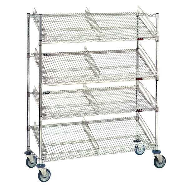 Suture Cart, 36x60, Chrome, 4 Shelves
