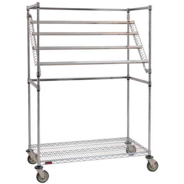 Sterile Wrap Cart, 60x68, Chrome, 1 Shelf