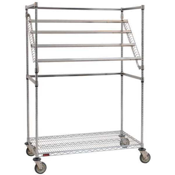 Sterile Wrap Cart, 48x68, Chrome, 1 Shelf