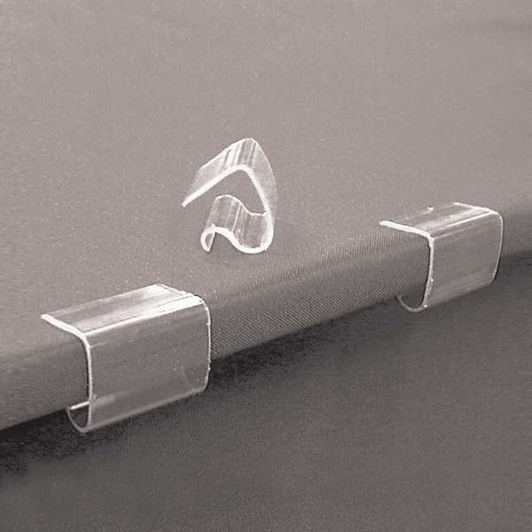 Table Cloth Clip, Rigid PVC, PK100