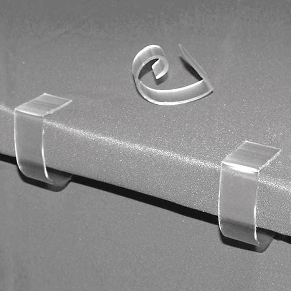 Table Cloth Clip, Rigid PVC, PK100