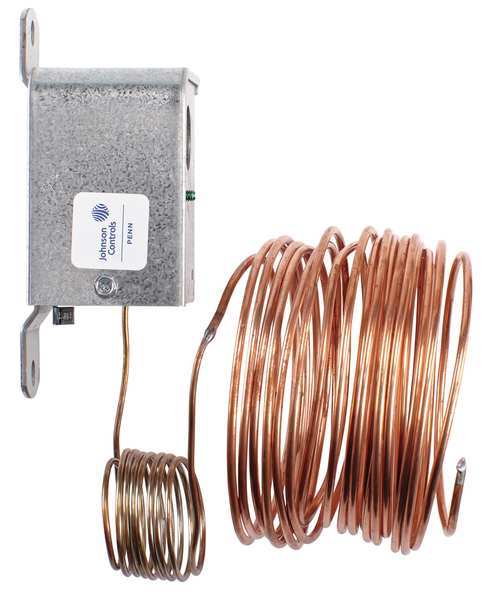 Line Volt Mechanical Tstat, Open Low, 35 Degrees to 45 Degrees F
