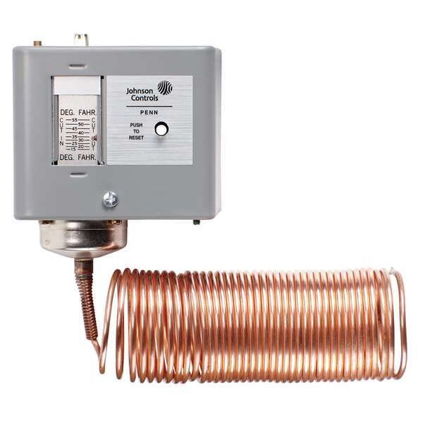 Line Volt Mechanical Tstat, Open Low, 15 Degrees to 55 Degrees F