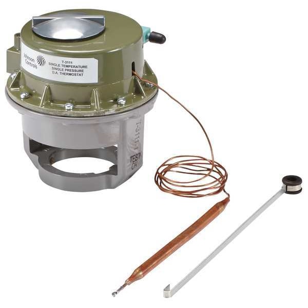 Pneumatic Thermostat, Dual Temperature, Heating and Cooling, Vertical