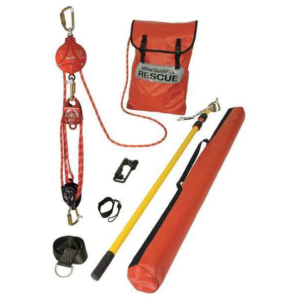 Rescue System w/BackUp Brk, Cable 100 ft
