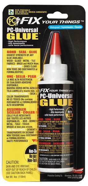 Glue, PC-Universal Series, White, 24 hr Full Cure, 4 oz, Bottle