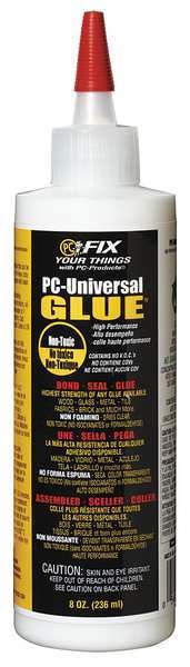 Glue, PC-Universal Series, White, 24 hr Full Cure, 8 oz, Bottle