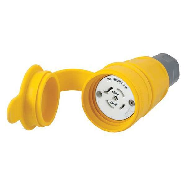 20A Watertight Locking Connector 4P 5W 120/208VAC L21-20R