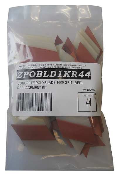 Polishing Replacement Kit, 6in., Red, PK44