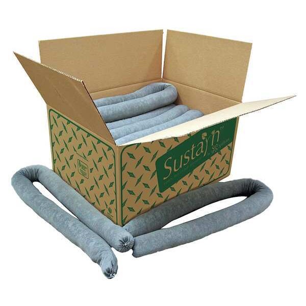 Sorbents, 17 gal. Universal Absorbed, Gray, Polypropylene, 15 PK