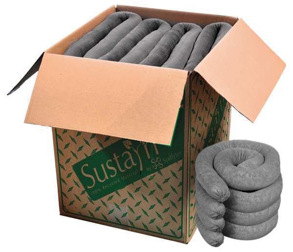 Sorbents, 44 gal. Universal Absorbed, Gray, Polypropylene, 40 PK