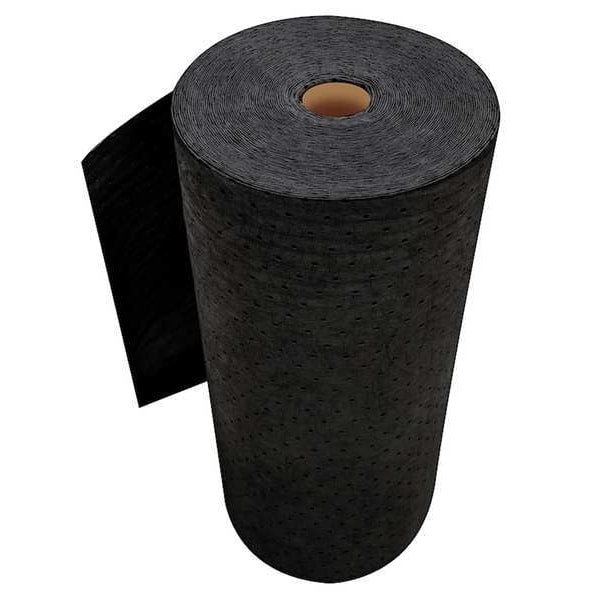 Sorbents, 53 gal. Universal Absorbed, Black, Polypropylene
