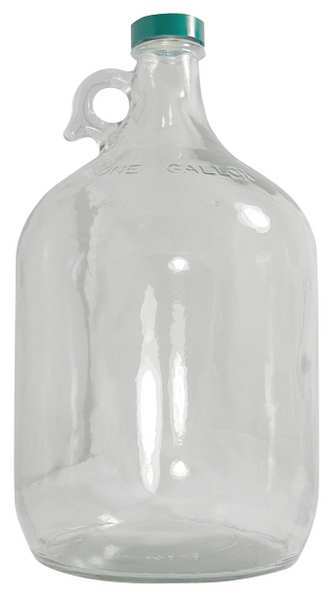 Glass Jug, 128 oz., Clear, PK4