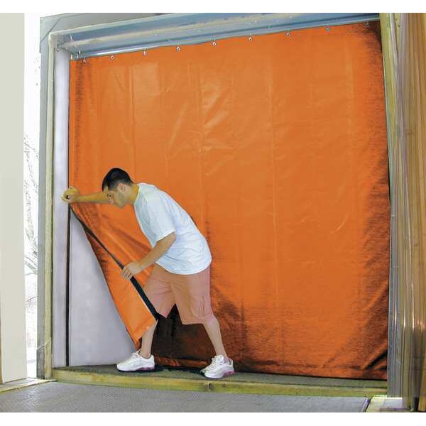 Insulated Truck Curtain, 8 ft H x 8 ft W