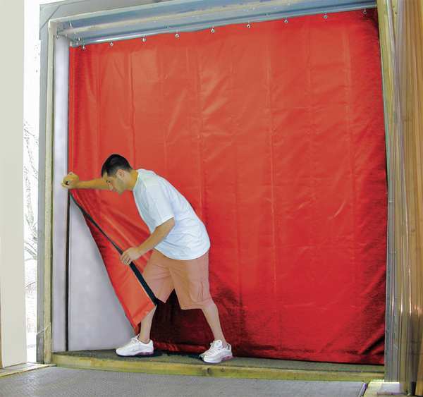 Insulated Truck Curtain, 8 ft H x 8 ft W