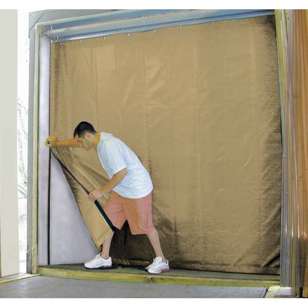 Insulated Truck Curtain, 8 ft H x 8 ft W