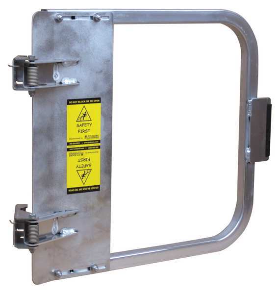 Safety Gate, 19-3/4 to 23-1/2 In, Alum