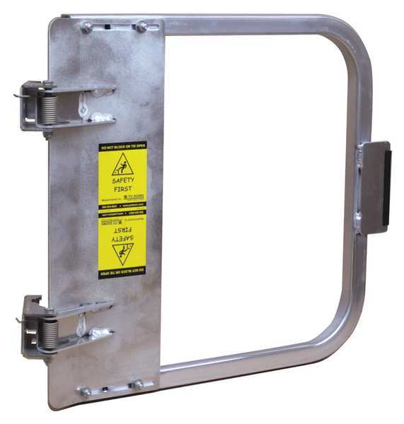 Safety Gate, 16-3/4 to 20-1/2 In, Alum