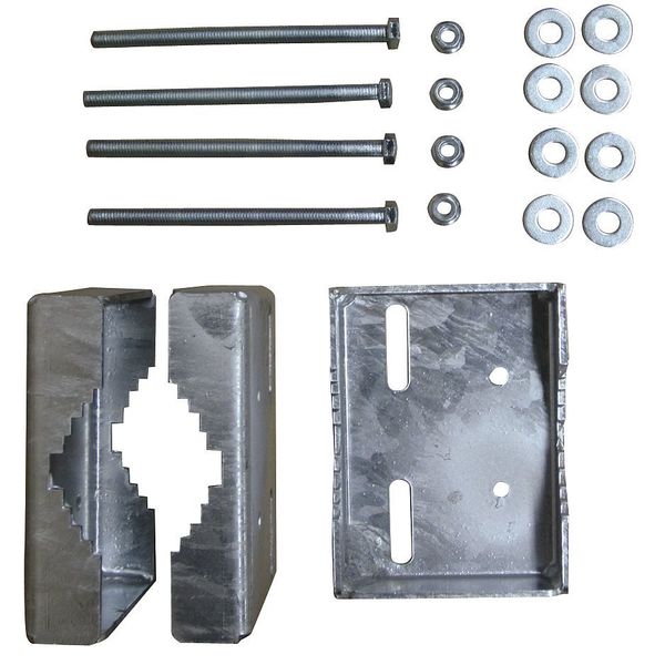 Mount Bracket, Galv, Large Pipe 2-4 in dia