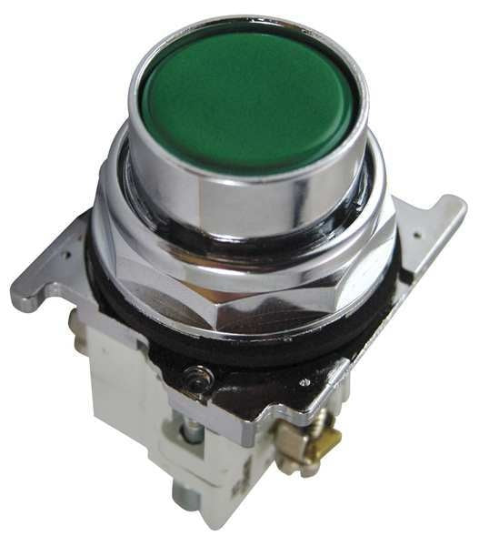 Cutler-Hammer Non-Illuminated Push Button, 30mm, Green