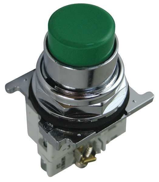 Non-Illuminated Push Button, 30mm, Green