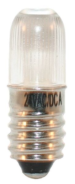 LED Lamp, Mini, T3 1/4, E10, Amber