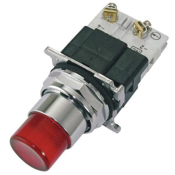 Illuminated Push Button, 30mm, 1NO, Red