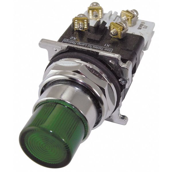 Illuminated Push Button, 30mm, 120VAC